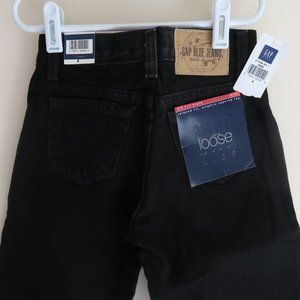 GAP Kids Loose Fit Black Jeans,  Size 4 NWT